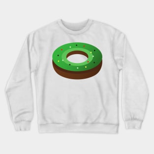 Simple Matcha Green Tea Donut with Sprinkles Crewneck Sweatshirt